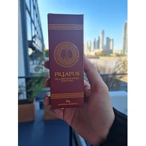 Envase de gel Priapus para uso íntimo